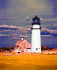 Cape Cod Lighthouse, (Highland Lighthouse), Truro, Massachusetts, East Coast, Eastern Seaboard, Atlantic Ocean, Paintography, TLHV05P14_06E