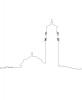 Cape Cod Lighthouse outline, line drawing, TLHV05P14_06O