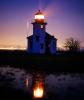 Point Robinson Lighthouse, Maury Island, Vashon Island, Puget Sound, Washington State, Pacific, West Coast, Twilight, Dusk, Dawn, TLHV06P04_06
