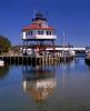 Drum Point Lighthouse, 1883-1962, Solomons, Patuxent River, Maryland, Atlantic Ocean, Eastern Seaboard, East Coast, Screw-Pile-Lighthouse, TLHV06P08_08