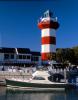 Harbour Town Lighthouse, Hilton Head, South Carolina, Atlantic Ocean, Eastern Seaboard, East Coast, Harbor, TLHV06P10_16