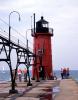 South Haven South Pier Lighthouse, western Michigan Coast, Great Lakes, Lake Michigan