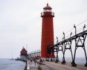 Grand Haven Lighthouse, Michigan, Lake Michigan, Great Lakes, TLHV06P12_16