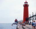 Grand Haven Lighthouse, Michigan, Lake Michigan, Great Lakes, TLHV06P12_17