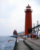 Grand Haven Lighthouse, Michigan, Lake Michigan, Great Lakes, TLHV06P13_01