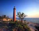 Little Sable Point Lighthouse, Michigan, Lake Michigan, Great Lakes, TLHV06P14_06