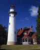 Seul Choix Point Lighthouse, Michigan, Lake Michigan, Great Lakes, TLHV07P01_09