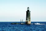 Ram Island Ledge Lighthouse, Maine, Atlantic Ocean, Eastern Seaboard, East Coast