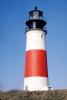 red and white stripes, red and white striped, Sankaty Head Lighthouse, Nantucket island, Cape Cod, Siasconset, Massachusetts