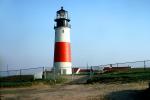 red and white striped, Sankaty Head Lighthouse, Nantucket island, Cape Cod, Siasconset, Massachusetts, TLHV07P13_02