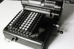 Mechanical Adding Machine, Antique, Old-fashioned, keyboard, 1930's, TMAV01P02_01