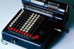 Mechanical Adding Machine, Antique, Old-fashioned, keyboard, 1930's, TMAV01P02_02