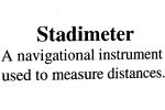 Stadimeter, Navigational Instrument for Measuring Distance