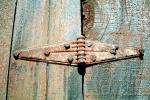 Hinge, Wooden Door, Wood Texture, Rusting Metal, TMKV01P05_03