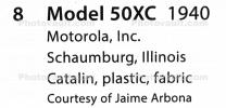 Motorola Model 50XC raduim 1940