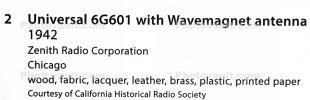 Universal 6G601, Wavemagnet Antenna, Portable Radio, 1942, TMRD01_131