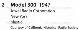 Jewel Radio Model 300 Radio, 1947, TMRD01_141