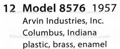 Arvin Industries Model 8576, 1957, Transistor Radio, TMRD01_171