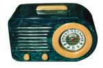 FADA Radio, Art Deco, "Bullet" Streamliner Model 1000, Catalin, marble finish, 1940s, photo-object, object, cut-out, cutout, photo object