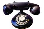 Dial Phone, Rotary, Desk Set, Old Phone, Bakelite, antique, 1930s, photo-object, object, cut-out, cutout, TMTV01P08_10F