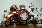 Clock, Roman Numerals, Lion, Unicorn, Royal Clock, Crown, TMWV01P01_02