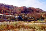 Coal Mining, Conveyer Belt, near Hazard, Kentucky, Hills, Fall Colors, Autumn, TOMV01P08_03