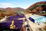 Coal Mining, Conveyer Belt, Loading Station, Warehouse, near Hazard, Kentucky, Hills, Fall Colors, Autumn, TOMV01P08_04