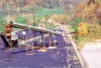Coal Mining, Conveyer Belt, Loading Station, Warehouse, near Hazard, Kentucky, Hills, Fall Colors, Autumn, TOMV01P08_05