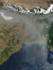 Thick Haze Over Northern India, Ganges River, Bay of Bengal, Tibetan Plateau, Himalayas
