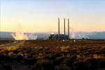 Navajo Coal Power Generating Station, Plant, Arizona, Smoke, ash, smokestacks, powerplant, TPFV01P04_12