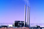Smoke, ash, smokestacks, powerplant, Navajo Coal Power Generating Station, Plant, Arizona, TPFV01P05_14