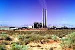 Smoke, ash, smokestacks, powerplant, Navajo Coal Power Generating Station, Plant, Arizona, TPFV01P05_15