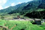 Hills, mountains, irrigation pumps, rice fields, Araniko Highway, Nepal, TPHV01P04_03