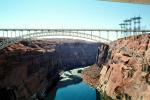 Glen Canyon Dam bridge, steel arch bridge, US Highway 89, truss, Page, Arizona