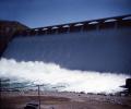 Grand Coulee Dam, cars, Columbia River, Gravity Dam, 1950s, TPHV02P04_10