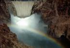 Water shoots out of the spillway, Hoover Dam