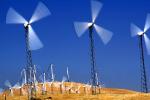 Wind farms, Altamont Pass, Propeller, Turbine, spinning, spin, spins, Rotor, rotation, blur, Spinning Blades, TPWV01P12_06