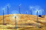 Wind farms, Altamont Pass, Propeller, Turbine, spinning, spin, spins, Rotor, rotation, blur, Spinning Blades, TPWV01P12_09