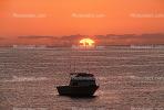 sunrise, power boat, Sea of Cortez, Los Barriles, boat, Mexico, TSCV02P10_03.2022