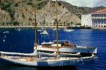 Yacht, Motorboat, Catalina Island Harbor, California, 1940s, TSCV03P01_17