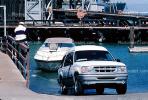 Ford SUV, boat