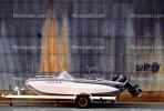 Boat on a Trailer, Outboard Motor, Alameda, California, TSCV06P07_17