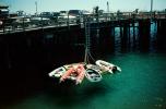 Santa Barbara Pier, boats, ladder, cars, TSCV06P13_10