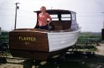 Flapper, woman, boat, 1950s, TSCV07P05_11