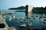 Harbor, Boats, Castle, Building, Dock, Dubrovnik, Adriatic Sea, Croatia