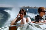 Woman Sitting in a Power Boat, 1960s, TSCV08P04_19
