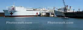 crane, United States Naval Hospital Ship Mercy, Panorama
