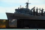 USNS Rainier (T-AOE-7), OE7, Waterfront, bench, Navy Ship, fast combat support ship, Supply class, TSDD01_070