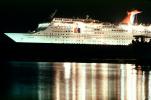 Jubilee, ocean liner, cruise ship, night, nighttime, Floating Drydock, TSDV01P06_06