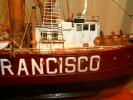 San Francisco, Lightship Model, Lightvessel #83, LV 83 WAL 513, Built 1904, Pacific, West Coast, Lighthouse Ship, Lightvessel, TSMD01_004